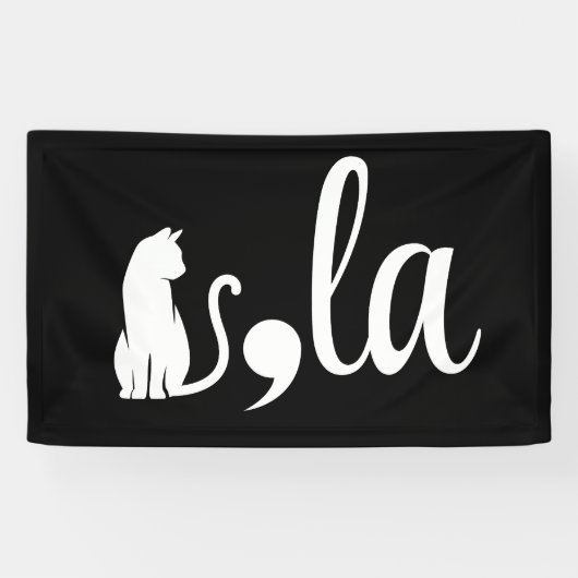 Comma La Kamala Harris - Katzenmutter für Kamala Banner (Horizontal)