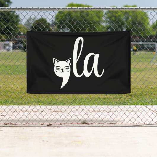 Comma La Kamala Harris - Katzenmutter für Kamala Banner (Insitu)