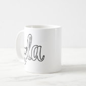 Comma La Kamala Harris - Katzenmutter für Kamala Kaffeetasse (Vorderseite Links)