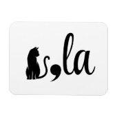 Comma La Kamala Harris - Katzenmutter für Kamala Magnet (Horizontal)