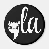 Comma La Kamala Harris - Katzenmutter für Kamala Magnet (Vorne)