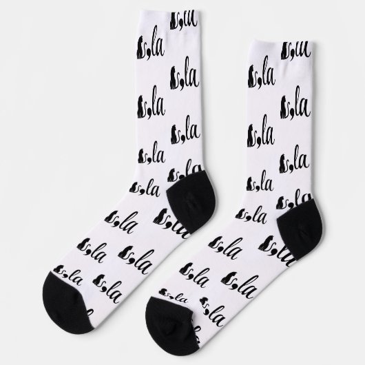 Comma La Kamala Harris - Katzenmutter für Kamala Socken (Linkes Detail)