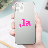 Comma La Kamala Harris - maßgeschneidertes Textdes Aufkleber (Telefon)