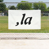 Comma La Kamala Harris - maßgeschneidertes Textdes Banner (Insitu)