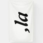 Comma La Kamala Harris - maßgeschneidertes Textdes Banner (Vertikal)
