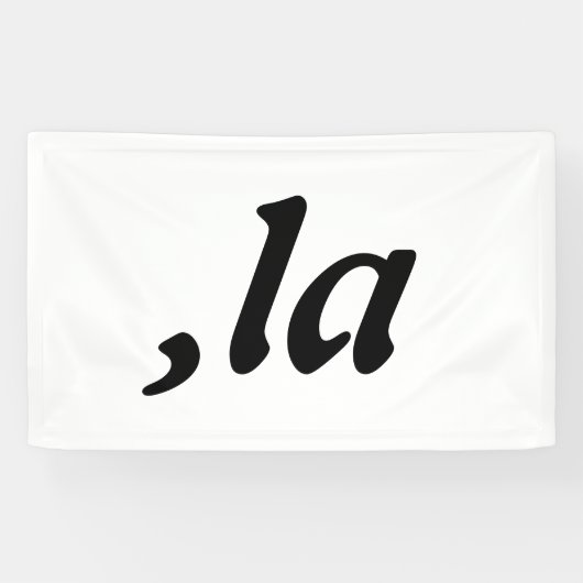 Comma La Kamala Harris - maßgeschneidertes Textdes Banner (Horizontal)