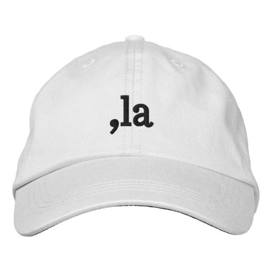 Comma La Kamala Harris - maßgeschneidertes Textdes Bestickte Baseballkappe (Vorderseite)