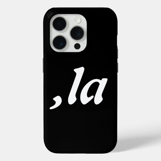 Comma La Kamala Harris - maßgeschneidertes Textdes Case-Mate iPhone Hülle (Rückseite)