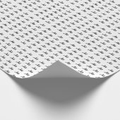 Comma La Kamala Harris - maßgeschneidertes Textdes Geschenkpapier (Ecke)