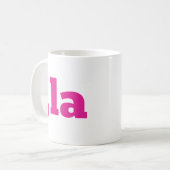 Comma La Kamala Harris - maßgeschneidertes Textdes Kaffeetasse (Vorderseite Links)