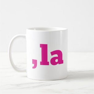 Comma La Kamala Harris - maßgeschneidertes Textdes Kaffeetasse