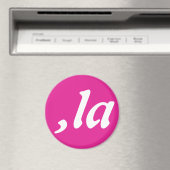 Comma La Kamala Harris - maßgeschneidertes Textdes Magnet (In Situ (Geschirrspüler))