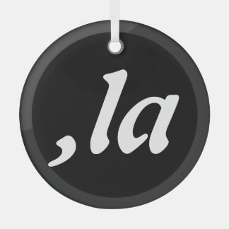 Comma La Kamala Harris - maßgeschneidertes Textdes Ornament Aus Glas