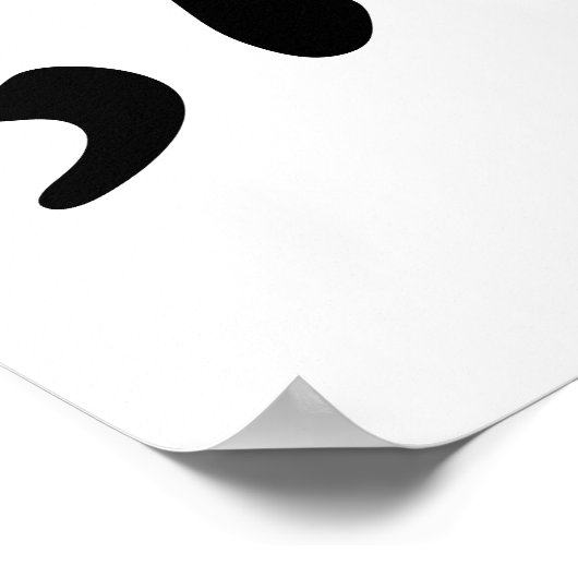 Comma La Kamala Harris - maßgeschneidertes Textdes Poster (Ecke)