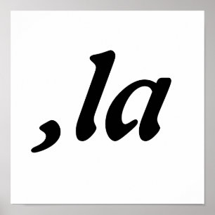 Comma La Kamala Harris - maßgeschneidertes Textdes Poster