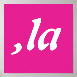 Comma La Kamala Harris - maßgeschneidertes Textdes Poster