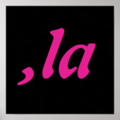 Comma La Kamala Harris - maßgeschneidertes Textdes Poster (Vorne)