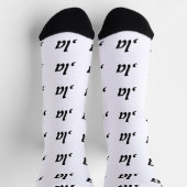 Comma La Kamala Harris - maßgeschneidertes Textdes Socken (Oben)