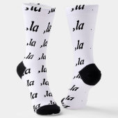 Comma La Kamala Harris - maßgeschneidertes Textdes Socken (Gewinkelt)