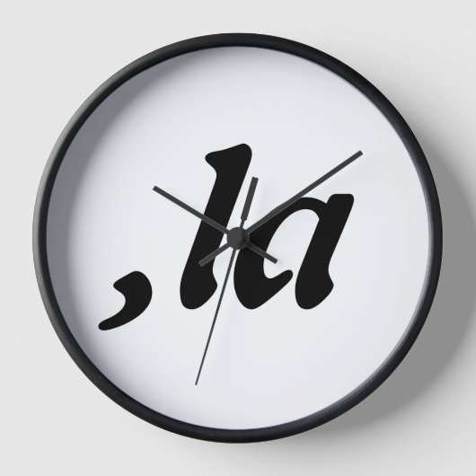 Comma La Kamala Harris - maßgeschneidertes Textdes Uhr (Vorderseite)