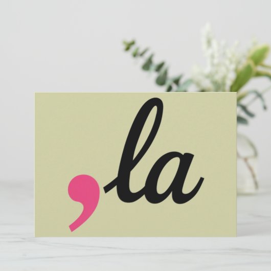 Comma La Kamala Harris Präsident 2024 Stopp-Projek Einladung (Stehend Vorderseite)