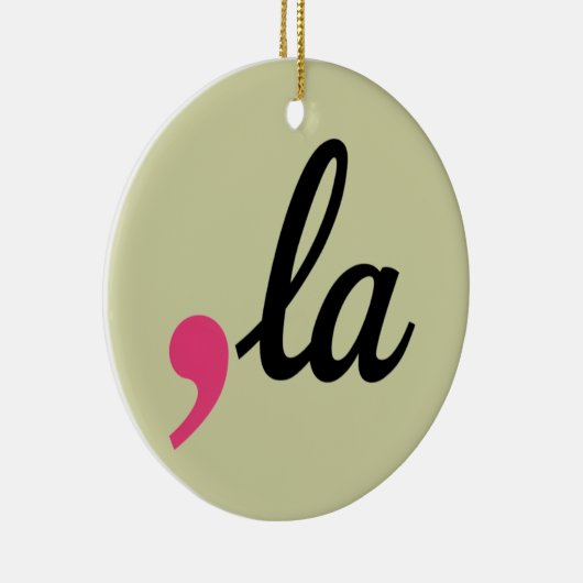 Comma La Kamala Harris Präsident 2024 Stopp-Projek Keramik Ornament (Rechts)