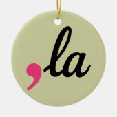 Comma La Kamala Harris Präsident 2024 Stopp-Projek Keramik Ornament (Vorne)