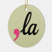 Comma La Kamala Harris Präsident 2024 Stopp-Projek Keramik Ornament (Links)