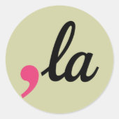 Comma La Kamala Harris Präsident 2024 Stopp-Projek Runder Aufkleber (Vorderseite)