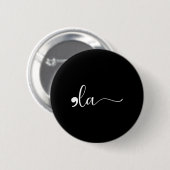 Comma La Kamala Harris Punctuation La Election Vot Button (Vorne & Hinten)