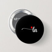Comma La Kamala Harris Punctuation La Election Vot Button (Vorne & Hinten)