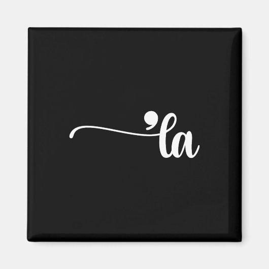 Comma La Kamala Harris Punctuation La Election Vot Magnet (Vorne)