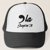Comma-La Kamala Harris Shapiro 2024 Cursive Truckerkappe (Vorderseite)