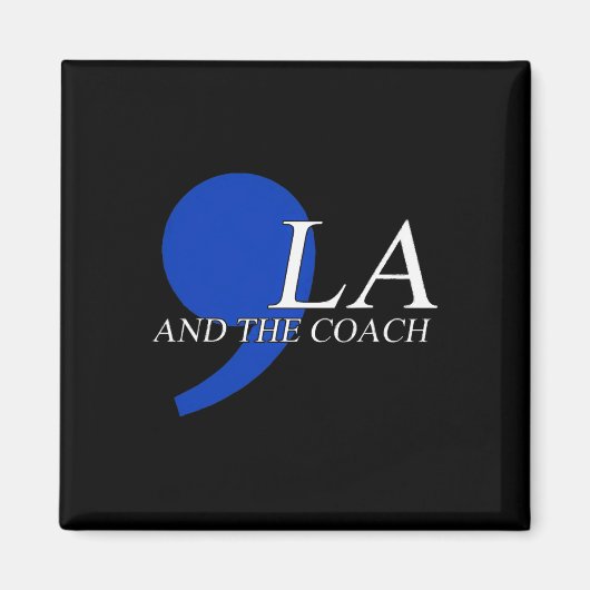 Comma La Kamala Harris Tim W Coach 2024 La Comma Magnet (Vorne)