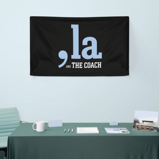 Comma La Kamala Harris Tim Walz Coach 2024 Banner (Messeveranstaltung)