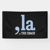 Comma La Kamala Harris Tim Walz Coach 2024 Banner (Horizontal)