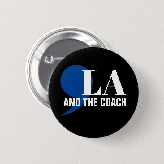 Comma La Kamala Harris Tim Walz Coach 2024 Commala Button (Vorne & Hinten)