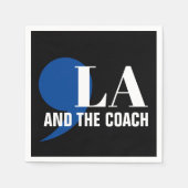 Comma La Kamala Harris Tim Walz Coach 2024 Commala Serviette (Vorderseite)