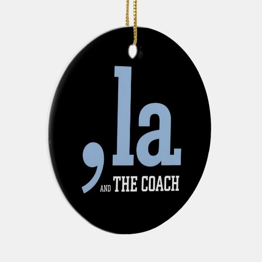 Comma La Kamala Harris Tim Walz Coach 2024 Keramik Ornament (Rechts)