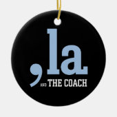 Comma La Kamala Harris Tim Walz Coach 2024 Keramik Ornament (Vorne)