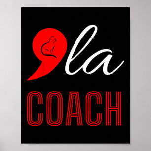 Comma La Kamala Harris Tim Walz Coach 2024 La Comm Poster