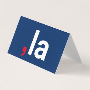 Comma La kamala lustige Aussprache blaue Karte