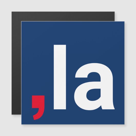 Comma La kamala lustige Aussprache Magnet (Vorne/Hinten)
