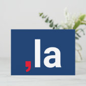 Comma La kamala lustige Aussprache rot-blau (Stehend Vorderseite)