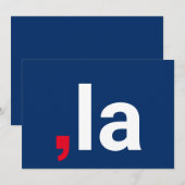 Comma La kamala lustige Aussprache rot-blau (Vorne/Hinten)