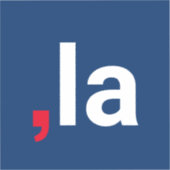 Comma La kamala lustige Aussprache rot-blau Aufkleber (Vorderseite)