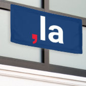 Comma La kamala lustige Aussprache rot-blau Banner (Äußeres Gebäude)