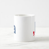 Comma La kamala lustige Aussprache rot-blau Kaffeetasse (Mittel)