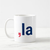 Comma La kamala lustige Aussprache rot-blau Kaffeetasse (Links)