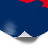 Comma La kamala lustige Aussprache rot-blau Poster (Ecke)